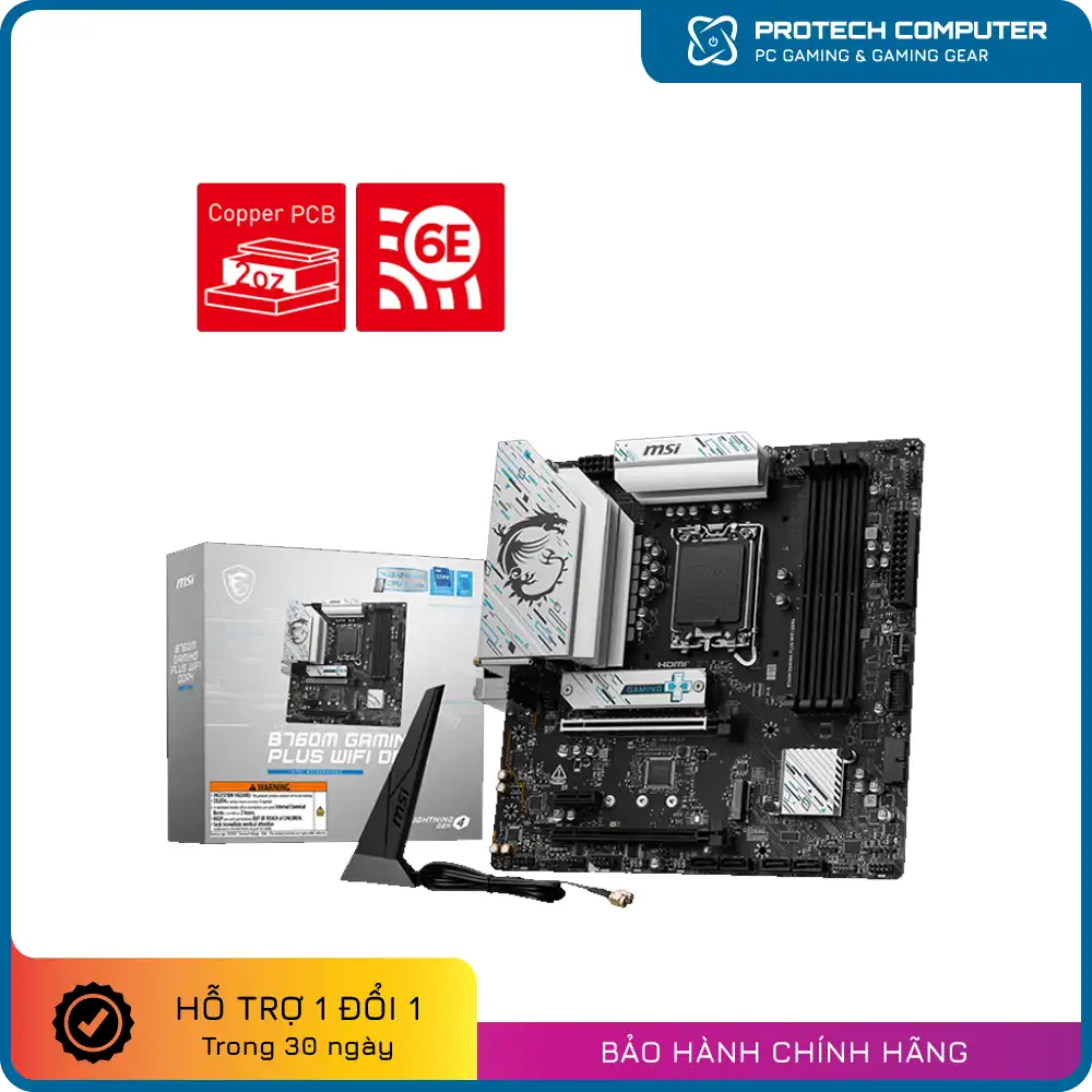 Bo mạch chủ MSI B760M GAMING PLUS WIFI DDR4